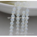 Perlas de cristal decorativas, perlas de vidrio de vidrio perlados placemats, cuentas de bicona, directamente de fábrica